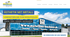 Desktop Screenshot of metallbau-machauer.de