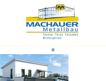 Tablet Screenshot of metallbau-machauer.de